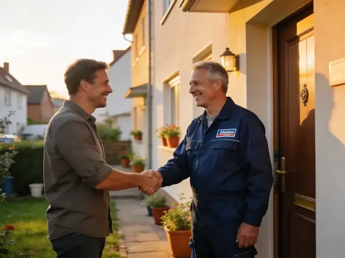 Marcus Rüdiger in der Werkstatt